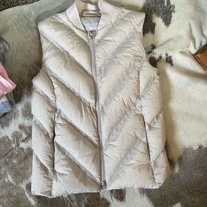 Athleta Cream Quilted Vest